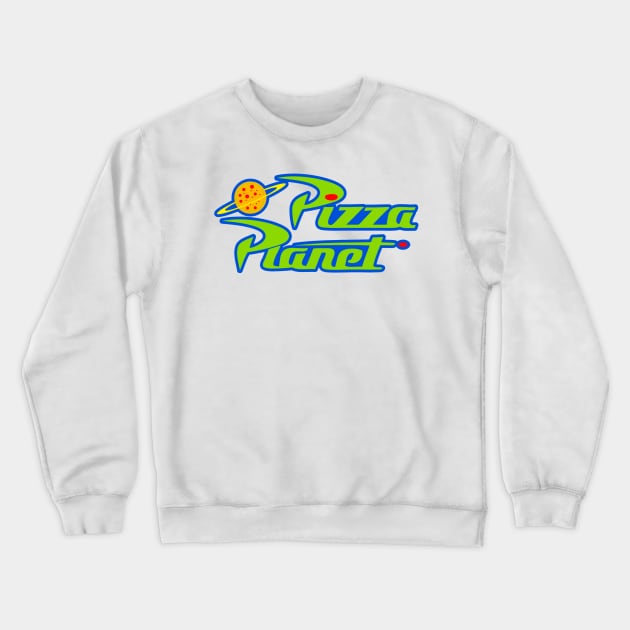 Pizza Planet Crewneck Sweatshirt by BethLeo